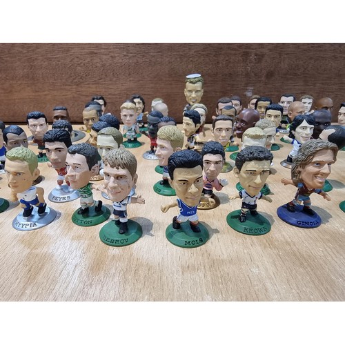 139 - A large collection of approx 55x miniature football figurines by Corinthian  dated between 1999-2004... 