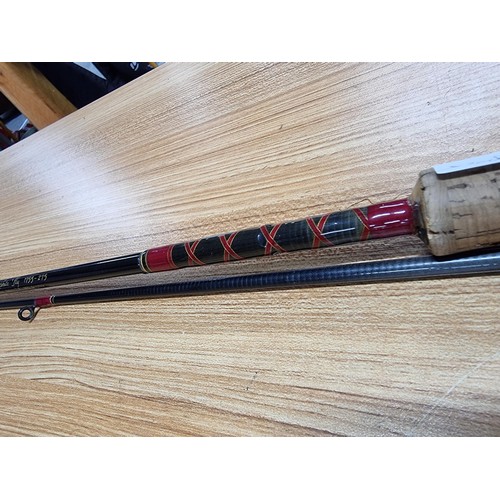 155 - A Shakespeare Flymaster graphite fly 2 piece rod in very clean condition. Length of 2.75m, 96% graph... 