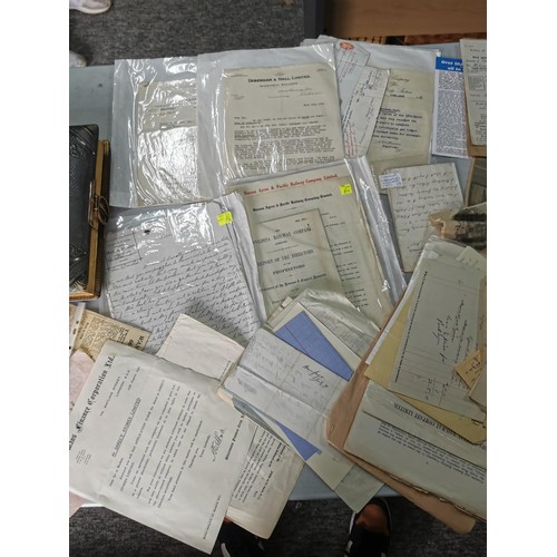 3 - Large quantity of vintage ephemera inc investment papers, tax returns, correspondence along with a l... 