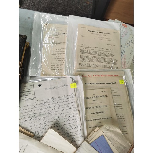 3 - Large quantity of vintage ephemera inc investment papers, tax returns, correspondence along with a l... 