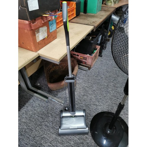 47 - G-Tech 22v air ram technology vacuum cleaner along with a Duronic floor standing fan with remote con... 