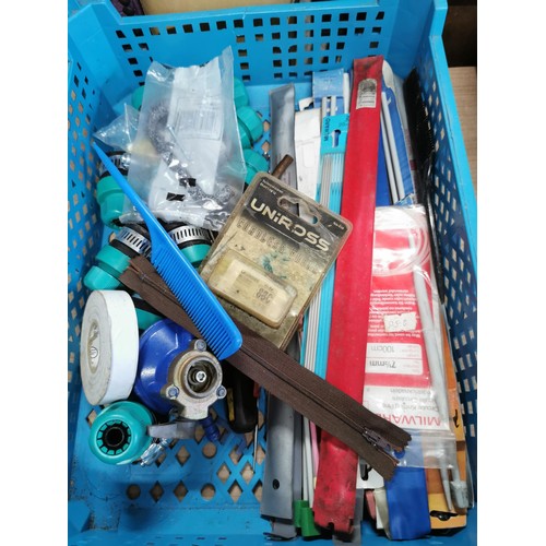 79 - 3x crates containing a large quantity of accessories inc a quantity of gate latches, auto gate catch... 