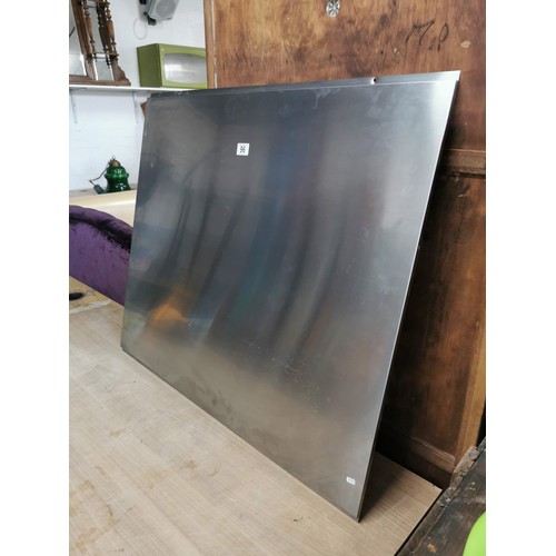 96 - Staineless steel splash back in good order 78cm high by 90cm