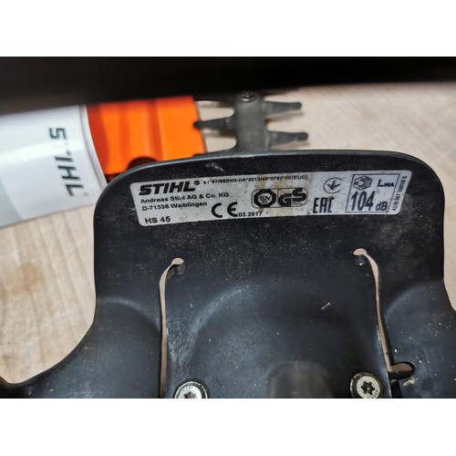 99 - Petrol Stihl HS45 headge trimmer with a 26