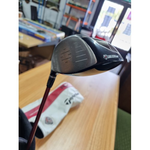 158 - A good quality set of golf irons by King Cobra, S9 model along with a taylor made R9 driving wood co... 