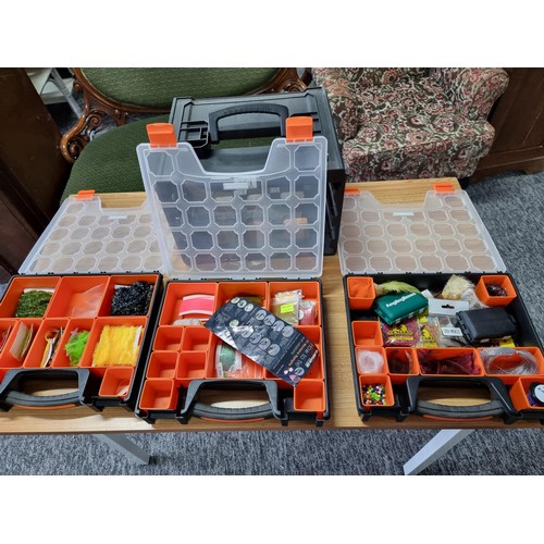 161 - 2x comprehensive fly fishing tackle box with every drawer containing a very large quantity of fly ma... 