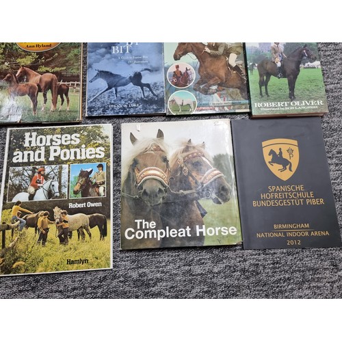 183 - A quantity of 11 books all relating to horses and horse riding, to include some good titles.