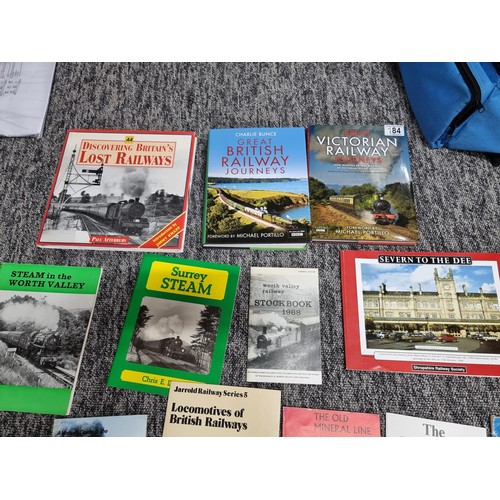 184 - A large quantity of various books relating to railways and locomotives, includes some rare examples.... 