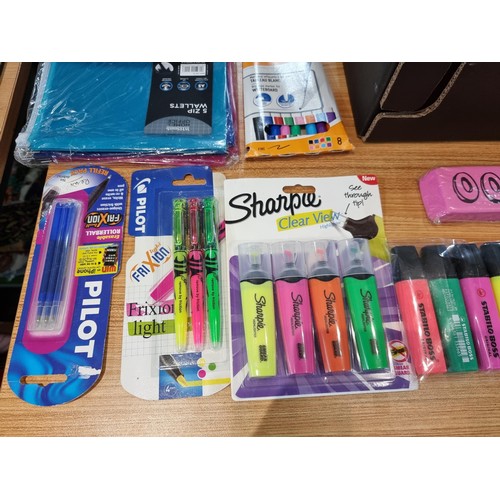 192 - A large quantity of new and sealed stationary items  to include pilot highlighter pens, a large quan... 