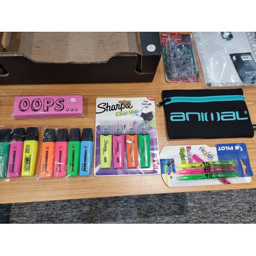 192 - A large quantity of new and sealed stationary items  to include pilot highlighter pens, a large quan... 