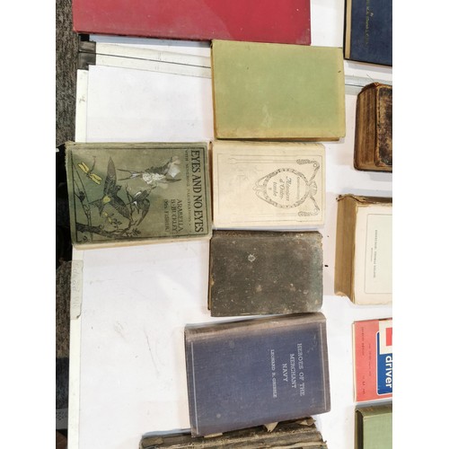 214 - Collection of vintage and antique books inc Holy Bible with inscriptions dating back to 1843, 2x cor... 