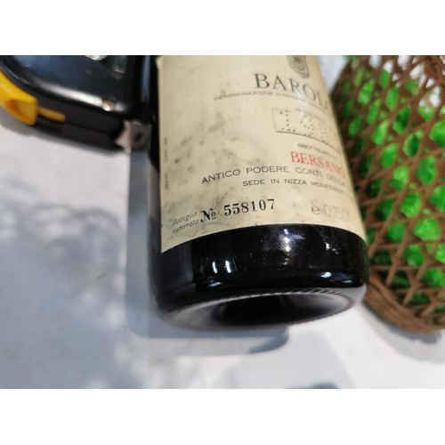 238 - Vintage 1983 bottle of Barolo Bersano, complete in wicker craft, stored correctly 75cl rare bottle t... 