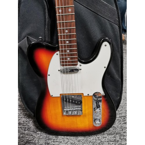 207 - Cased legend vintage quality performance electric guitar complete in felt lined carry case