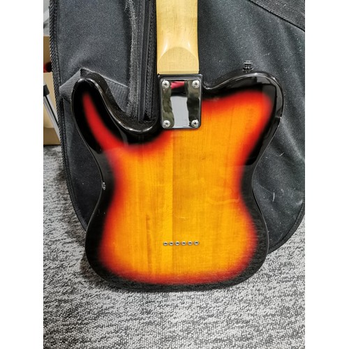 207 - Cased legend vintage quality performance electric guitar complete in felt lined carry case