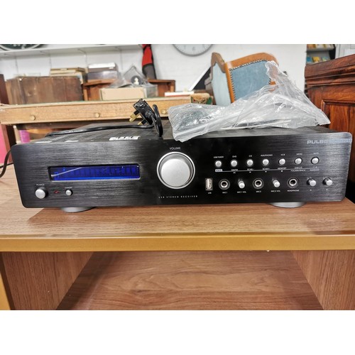 14 - Pulse SRA-160USB stereo receiver amplifier complete with remote and power cable