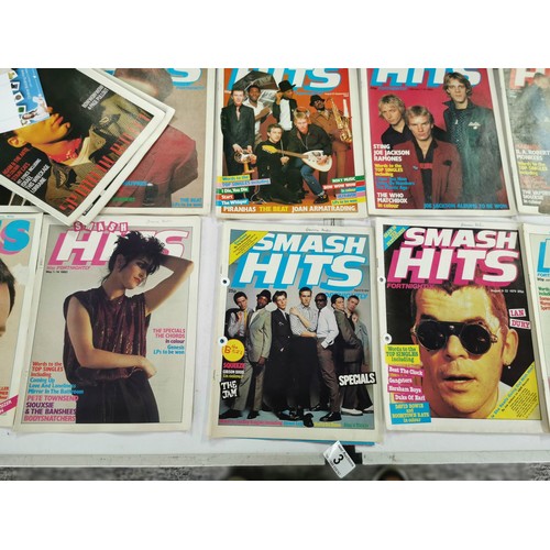 3 - A selection of Smash Hits magazines, 2 from 1979 and 13 from 1980 all in good order and have been st... 