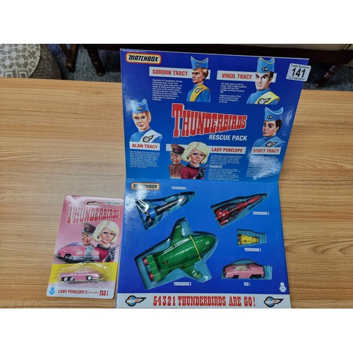 141 - 2x brand new and boxed vintage matchbox Thunderbirds boxed sets to include a Thunderbirds rescue pac... 