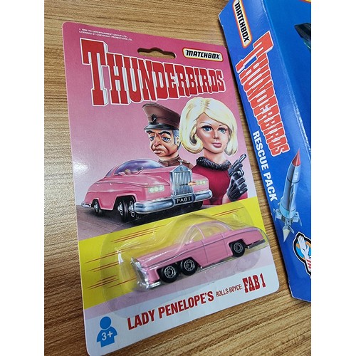 141 - 2x brand new and boxed vintage matchbox Thunderbirds boxed sets to include a Thunderbirds rescue pac... 