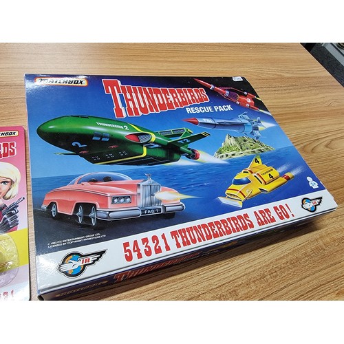 141 - 2x brand new and boxed vintage matchbox Thunderbirds boxed sets to include a Thunderbirds rescue pac... 