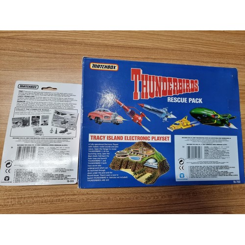 141 - 2x brand new and boxed vintage matchbox Thunderbirds boxed sets to include a Thunderbirds rescue pac... 