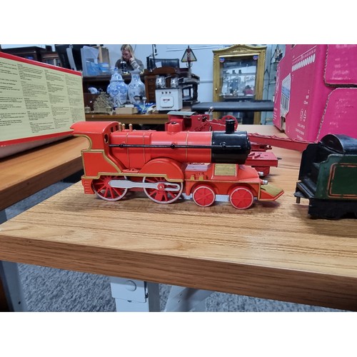 203 - A box full of various oo gauge model railway items to include 4 complete locomotives, including a Ho... 