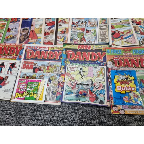 208 - A large quantity of approx 120 Dandy comics dating from 1990's/2000's including 7 still retaining or... 