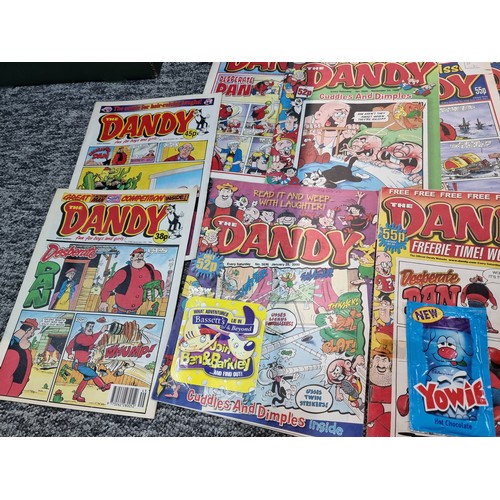 208 - A large quantity of approx 120 Dandy comics dating from 1990's/2000's including 7 still retaining or... 