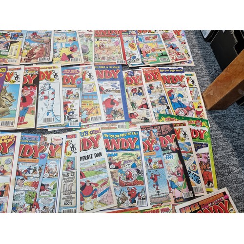 208 - A large quantity of approx 120 Dandy comics dating from 1990's/2000's including 7 still retaining or... 