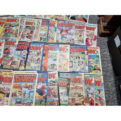 208 - A large quantity of approx 120 Dandy comics dating from 1990's/2000's including 7 still retaining or... 