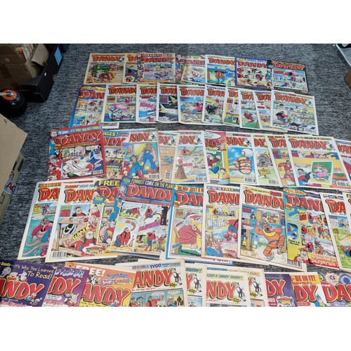 208 - A large quantity of approx 120 Dandy comics dating from 1990's/2000's including 7 still retaining or... 