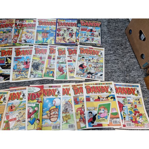 208 - A large quantity of approx 120 Dandy comics dating from 1990's/2000's including 7 still retaining or... 