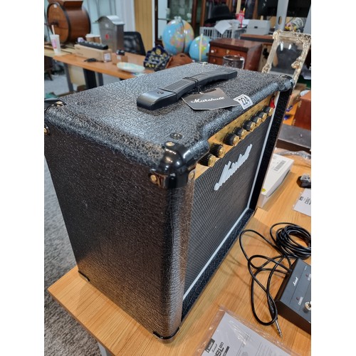 224 - A Marshal DSL5CR 5w all valve guitar amplifier combo. Includes box, mains leads, manuals and foot co... 