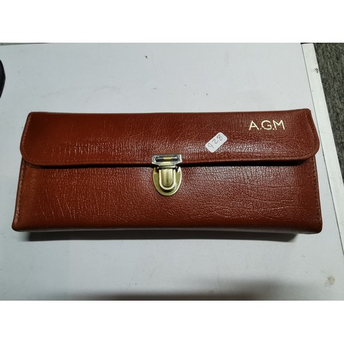 332 - Collection of collectables inc a Blandford slate clock, 2x vintage biscuit tins and a A.G.M gents gr... 