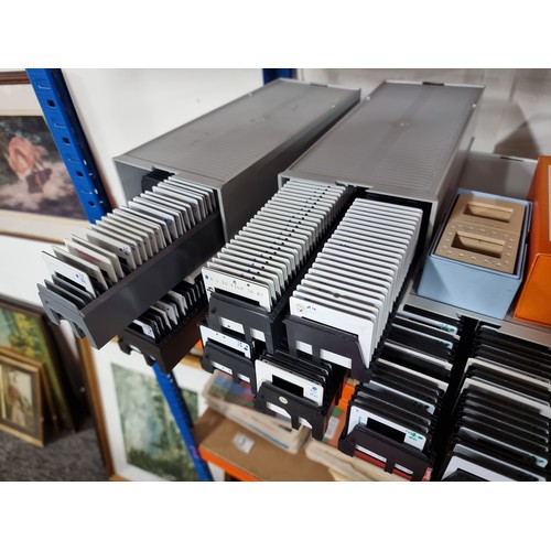 2 - Very large quantity of approx 1400 various vintage photographic slides containing images of Architec... 