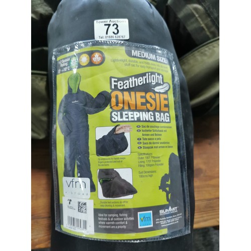 93 - 2 man fishing bivvy in bag complete along with a Summit outdoor leisure sleeping bag