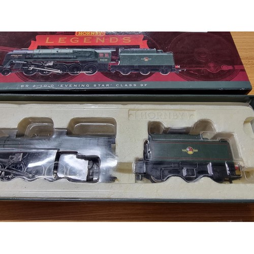 197 - A boxed as new Hornby R3072M model evening star legends locomotive collectors limited edition of 100... 