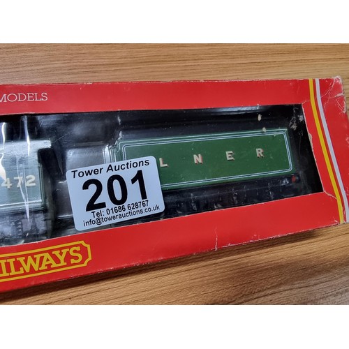 201 - A boxed Hornby R398 LNER 4472 Flying Scotsman locomotive and tender, painted driver fitted, in excel... 