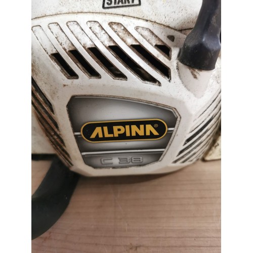 129 - Alpine C38 petrol chainsaw spares or repair with 14