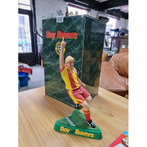 237 - A large Roy of the Rovers figurine with its original box by Robert Harrop. Marked to the base Roy of... 