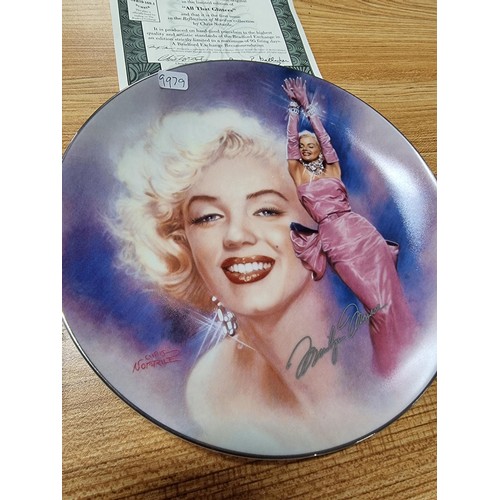 240 - A collectable Bradford Exchange Marilyn Monroe Plate titled 