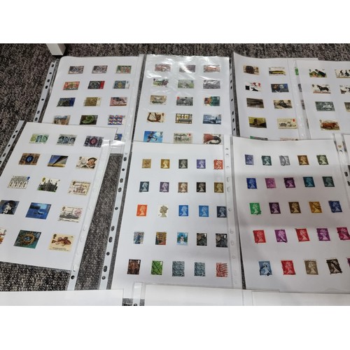 248 - A large quantity of organised stamps to include 25 sheets of various British stamps and 2 stamp albu... 