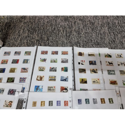 248 - A large quantity of organised stamps to include 25 sheets of various British stamps and 2 stamp albu... 