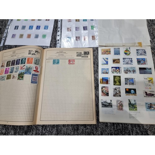 248 - A large quantity of organised stamps to include 25 sheets of various British stamps and 2 stamp albu... 