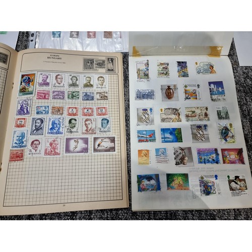 248 - A large quantity of organised stamps to include 25 sheets of various British stamps and 2 stamp albu... 