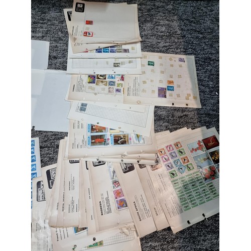 250 - A very large comprehensive quantity of organised British stamps on stamp album paper, mostly contain... 