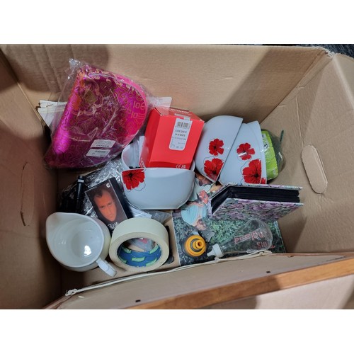 256 - 2 boxes of collectable odds including a bag heat sealer with a spare element, a riding crop, books, ... 