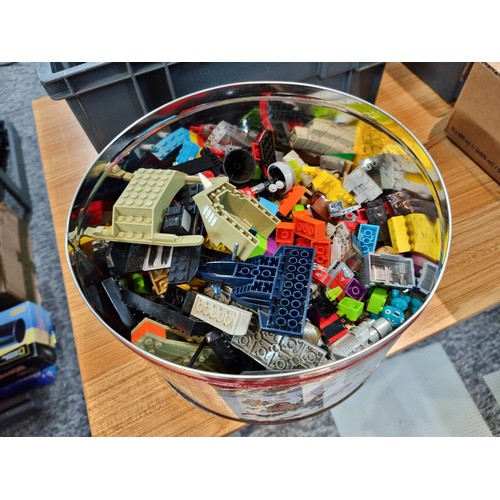 267 - A large job lot of 4 boxes of Lego, 3 of the boxes all contain genuine Lego some which are already m... 