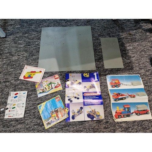 267 - A large job lot of 4 boxes of Lego, 3 of the boxes all contain genuine Lego some which are already m... 