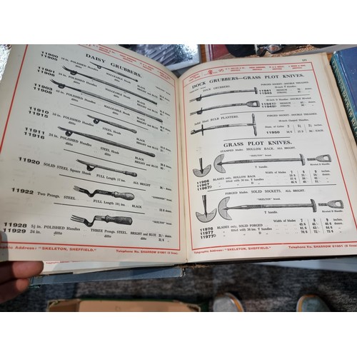 268 - A quantity of 10 interesting books to include an interesting catalogue for shovels spades forks and ... 