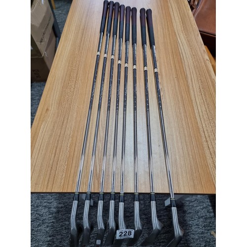 228 - A set of good quality golf irons by Ben Sayers M2I Maxima range, in good clean condition, expensive ... 